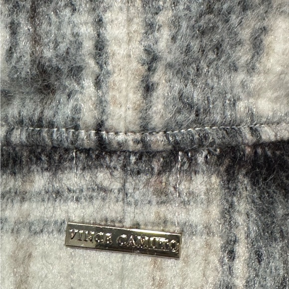 Vince Camuto Chain Belted Plaid Wool Maxi Coat Size XS - Picture 7 of 13